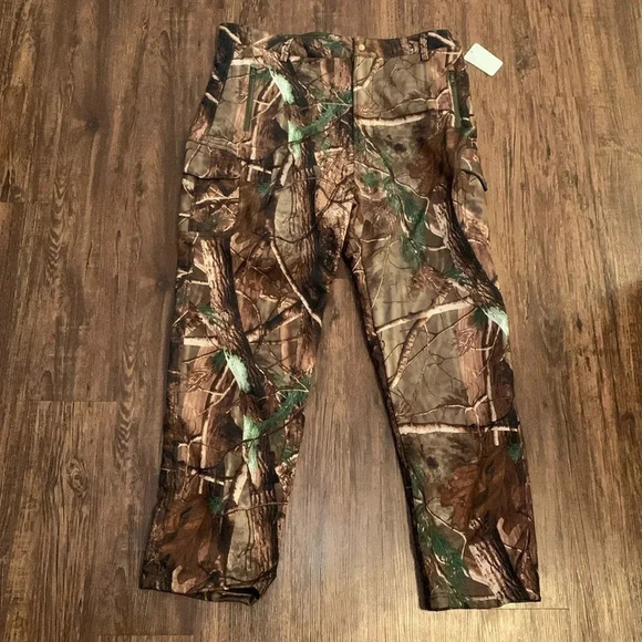 Men’s Outdoor Hunting Pants Camo Insulated Cargo Pants Size XXL New - Picture 2 of 9